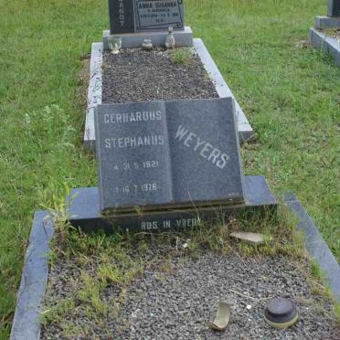 WEYERS Gerhardus Stephanus 1921-1978