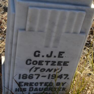 COETZEE G.J.E. 1867-1947