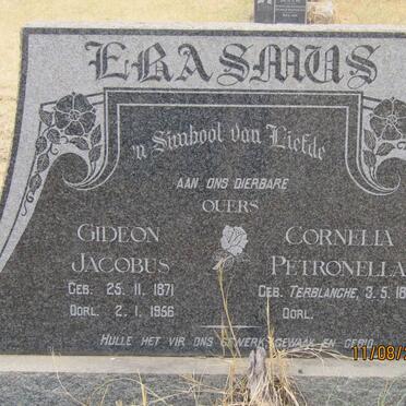 ERASMUS Gideon Jacobus 1871-1956 &amp; Cornelia Petronella TERBLANCHE 1880-