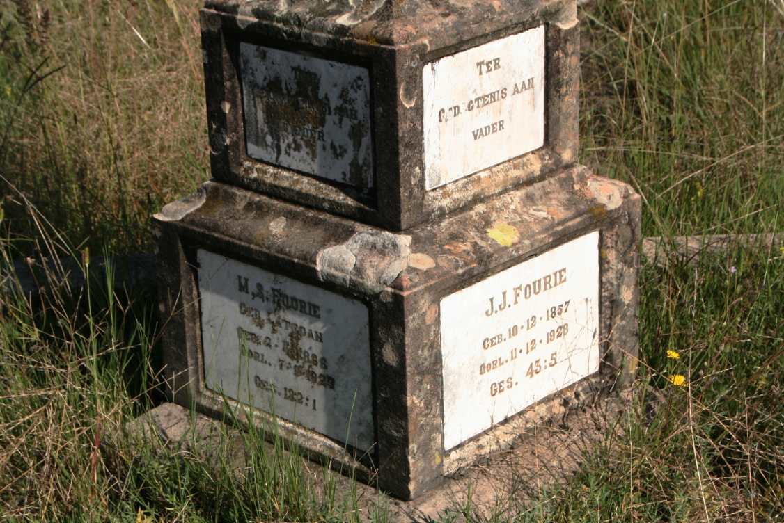 FOURIE J.J. 1857-1928 & M.S. LATEGAN 1868-192?