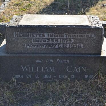 JOUGHIN William Cain 1868-1948 &amp; Henrietta THORNHILL 1879-1936