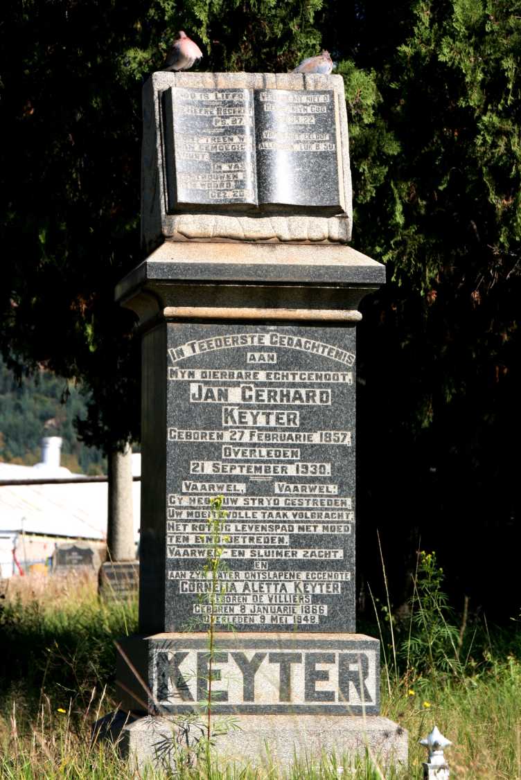 KEYTER Jan Gerhard 1857-1930 & Cornelia Aletta DE VILLIERS 1866-1948