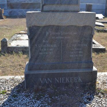 NIEKERK S.G., van 18??-1943 &amp; G.E. MARAIS 1887-1943