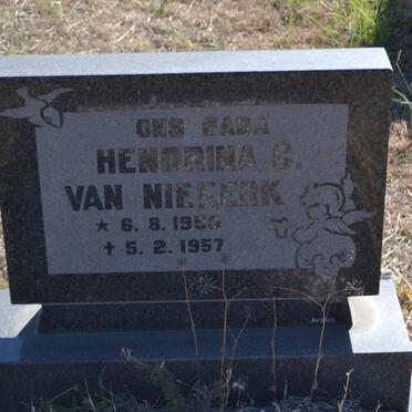NIEKERK Hendrina C., van 1956-1957