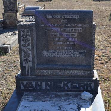 NIEKERK Michiel Guillaume, van 1882-1938