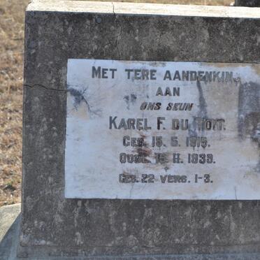 TOIT Karel F., du 1915-1939