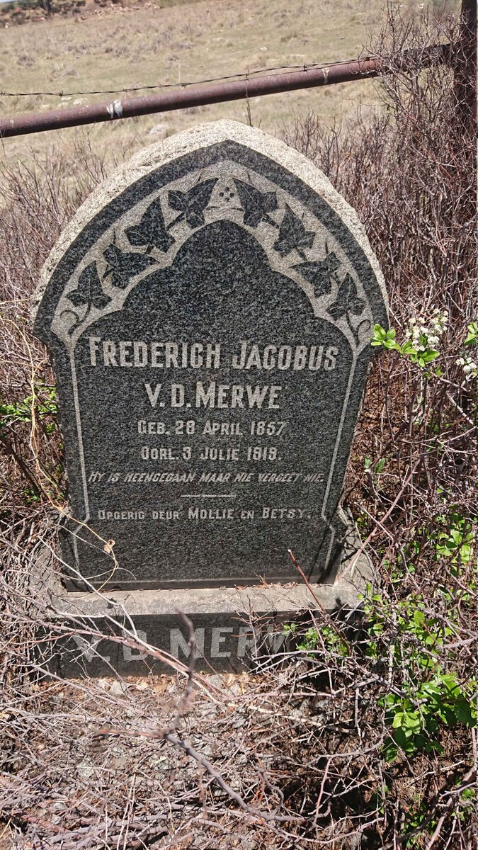 MERWE Frederich Jacobus, v.d. 1857-1919