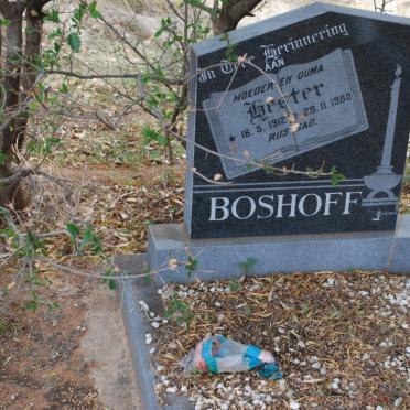 BOSHOFF Hester 1912-1980