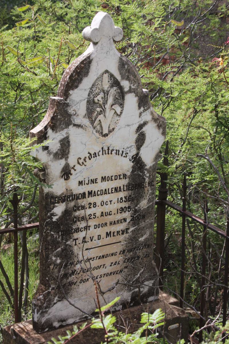 LIEBENBERG Gertruida Magdalena 1836-1905 