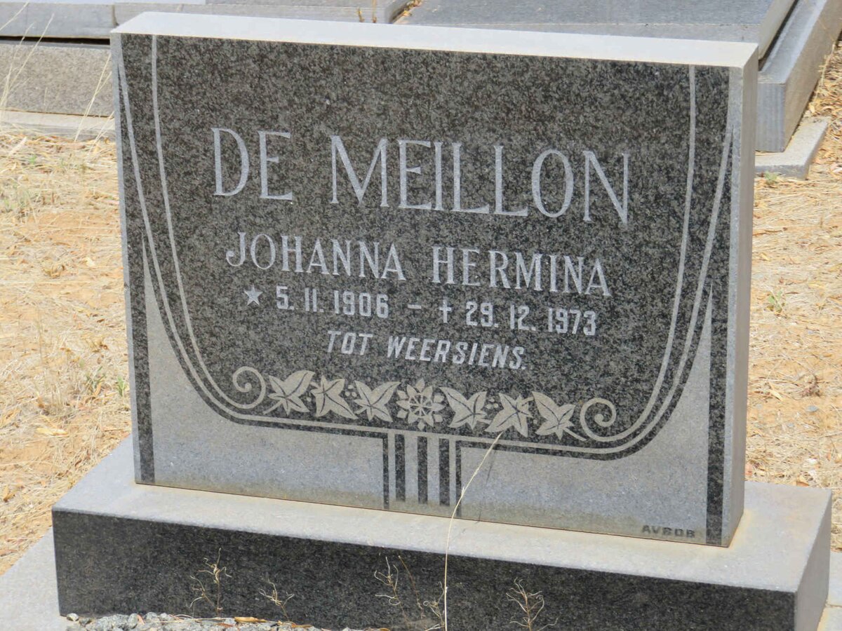 MEILLON Johanna Hermina, de 1906-1973