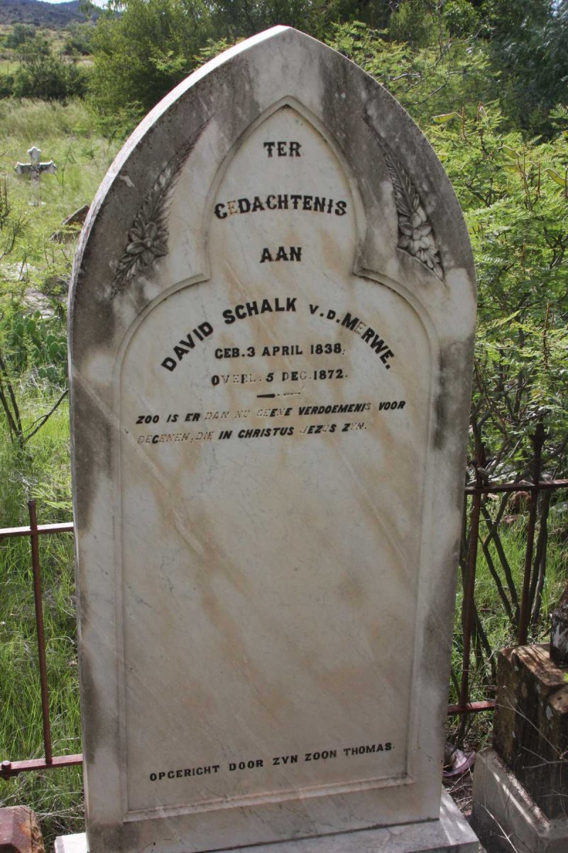 MERWE David Schalk, v.d. 1838-1872