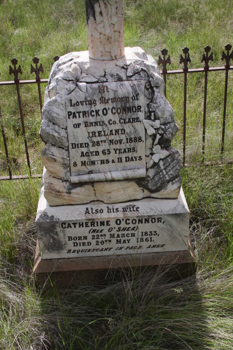 O'CONNOR Patrick -1888 &amp; Catherine O'SHEA 1833-1861