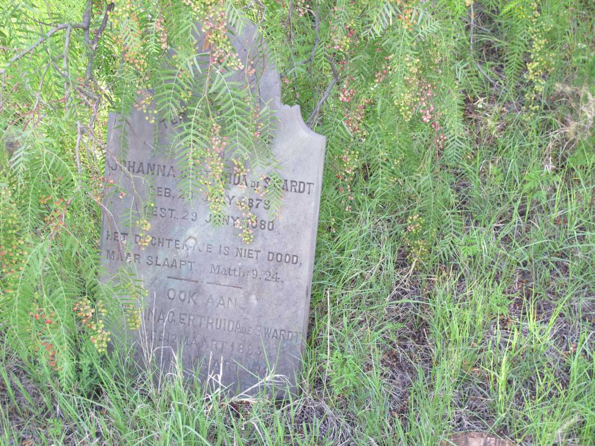 SWARDT Johanna Gertruida, de 1879-1880 :: DE SWARDT Johanna Gertruida 1885-1886