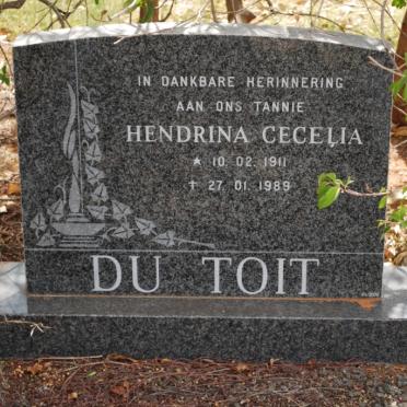 TOIT Hendrina Cecilia, du 1911-1989
