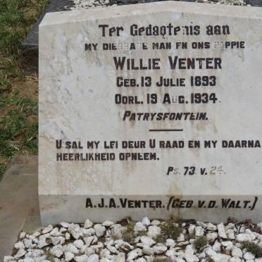 VENTER Willie 1893-1934