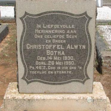 BOTHA Christoffel Alwyn 1930-1950