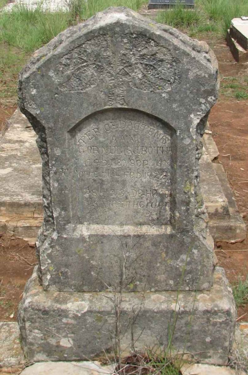 BOTHA Cornelis 1908-1928