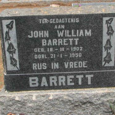 BARRETT John William 1902-1950