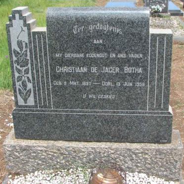 BOTHA Christiaan De Jager 1897-1958