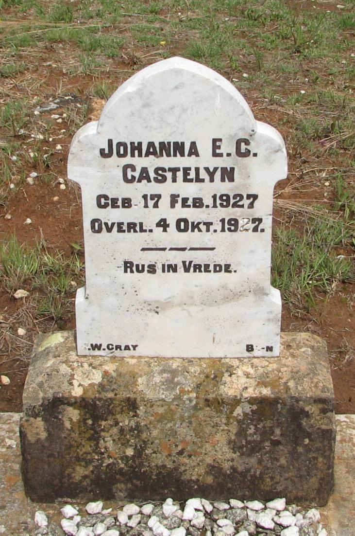 CASTELYN Johanna E.C. 1927-1927