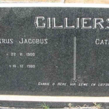 CILLIERS Petrus Jacobus 1900-1980 &amp; Catherina Johanna 1905-1980