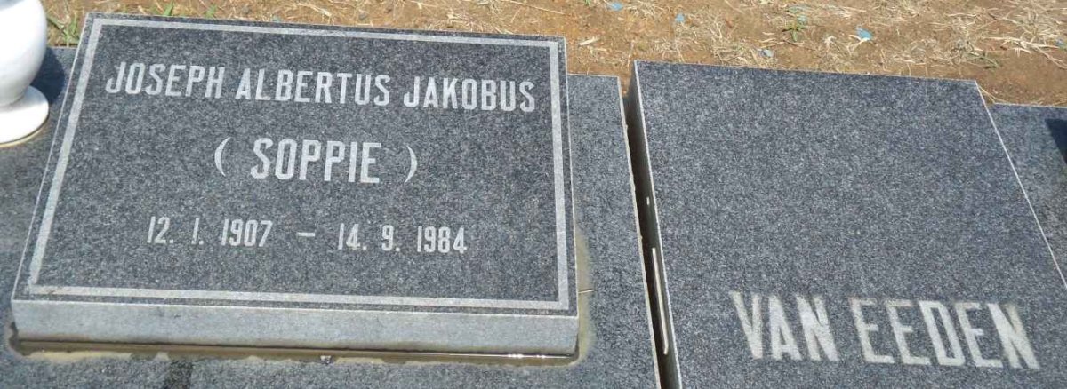EEDEN Joseph Albertus Jakobus, van 1907-1984