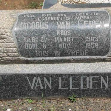 EEDEN Jacobus, van 1903-1959