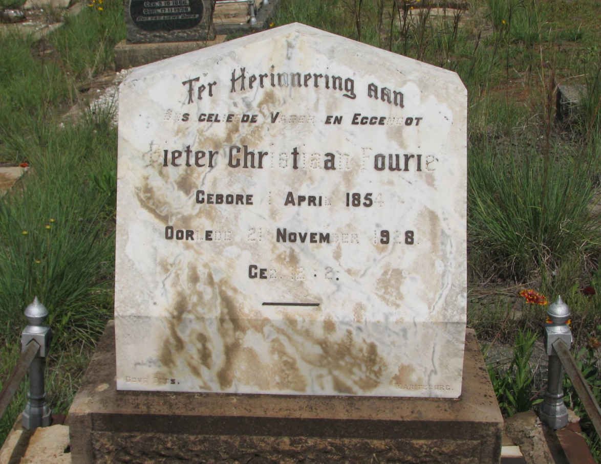 FOURIE Pieter Christiaan 1854-1928