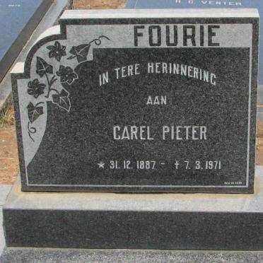 FOURIE Carel Pieter 1887-1971