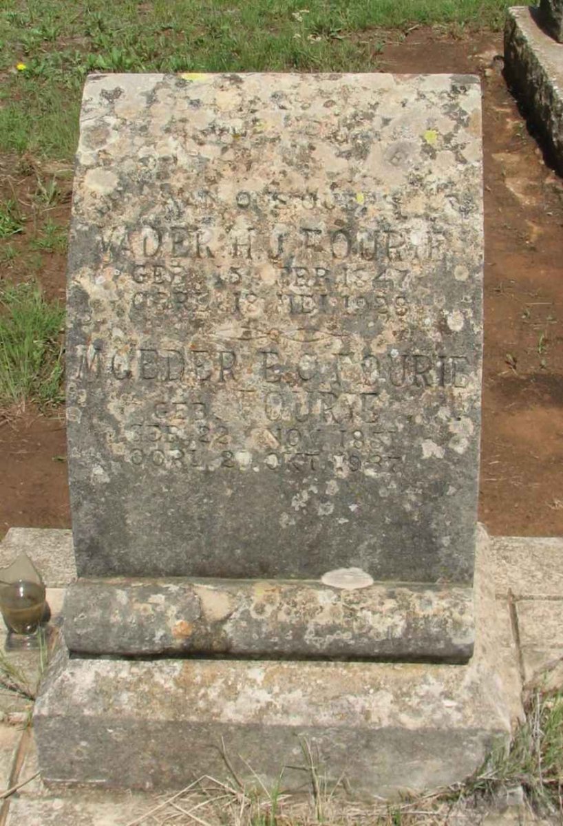 FOURIE H.J. 1847-1928 &amp; E.C. 185?-1937