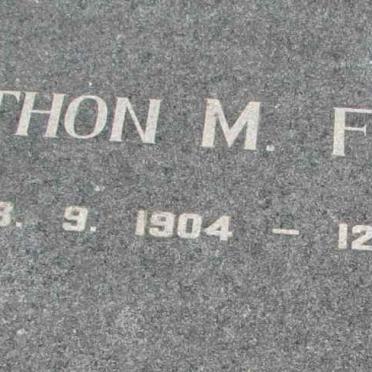 FERREIRA Anton M. 1904-1970