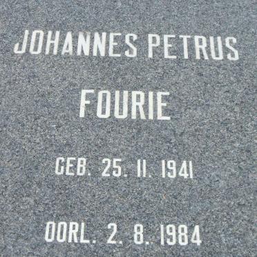 FOURIE Johannes Petrus 1941-1984