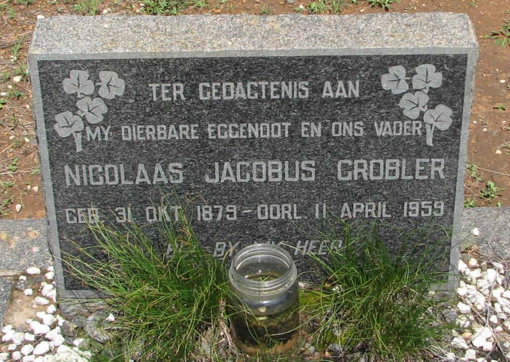 GROBLER Nicolaas Jacobus 1979-1959