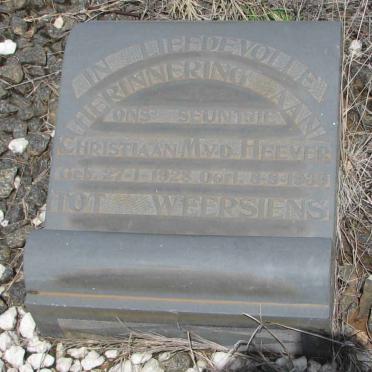 HEEVER Christiaan M., v.d. 1928-1939