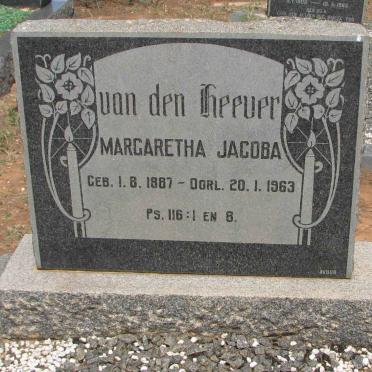 HEEVER Margaretha Jacoba, van den 1887-1963