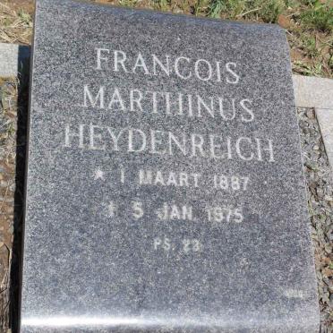 HEYDENREICH Francois Marthinus 1887-1975