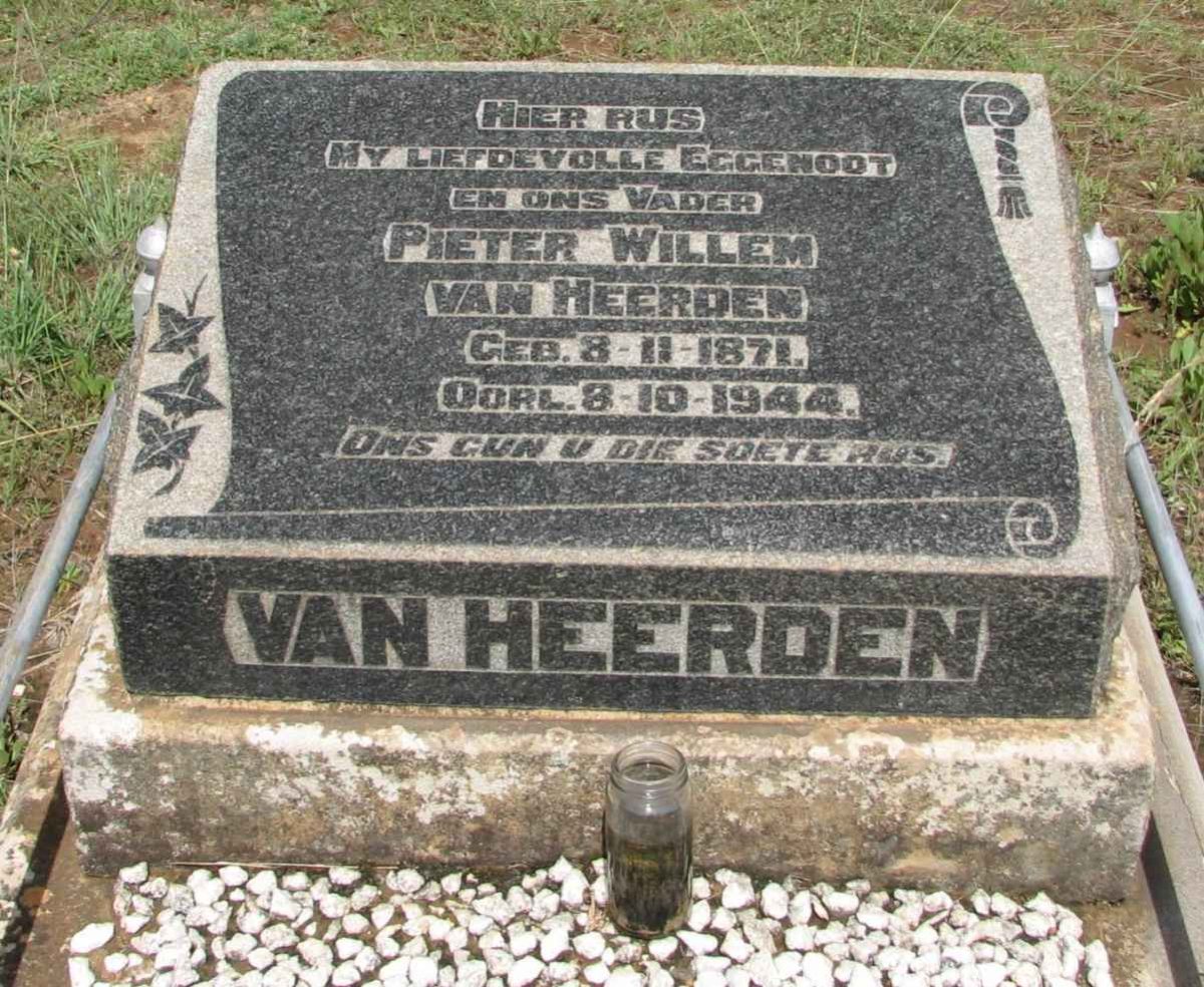 HEERDEN Pieter Willem, van 1871-1944