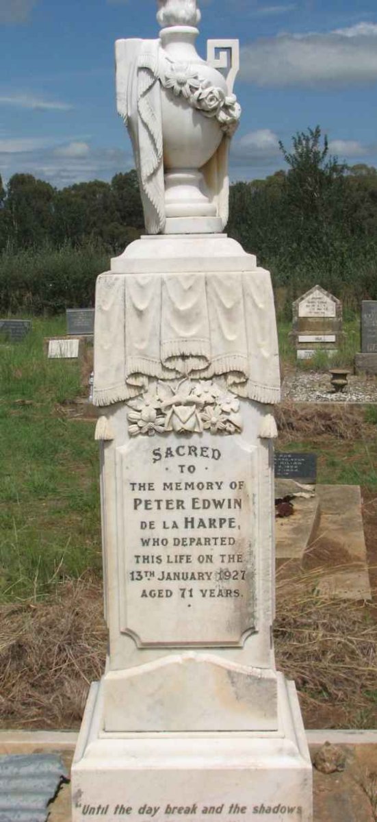 HARPE Peter Edwin, de la -1927