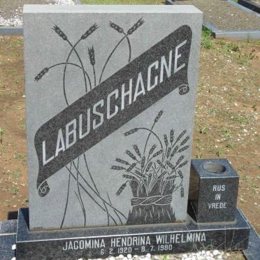 LABUSCHAGNE Jacomina Hendrina Wilhelmina 1920-1980