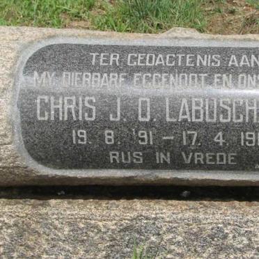 LABUSCHAGNE Chris J.O. 1891-1960