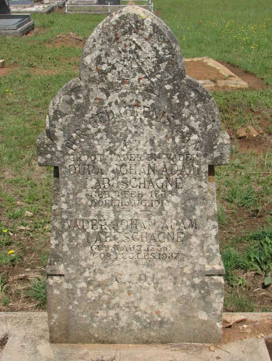 LABUSCHAGNE Johan Adam 1838-1915 :: LABUSCHAGNE Adam -1937