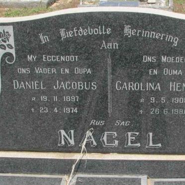 NAGEL Daniel Jacobus 1897-1974 &amp; Carolina Hendrika 1908-1986