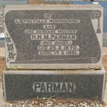 PALMAN H.H.M. nee BRINK 1870-1951