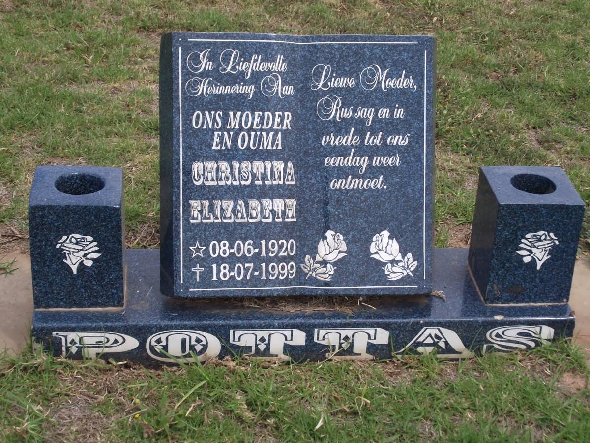 POTTAS Christina Elizabeth 1920-1999