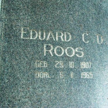 ROOS Eduard C.D.  1907-1965