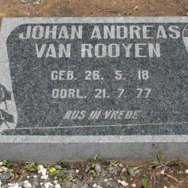 ROOYEN Johan Andreas, van 1918-1977