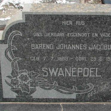 SWANEPOEL Barend Johannes Jacobus 1889-1958