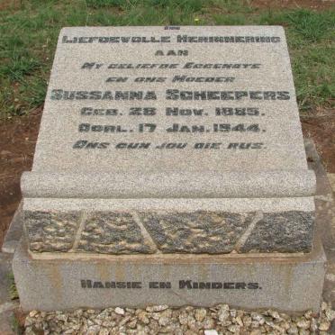 SCHEEPERS Sussanna 1885-1944