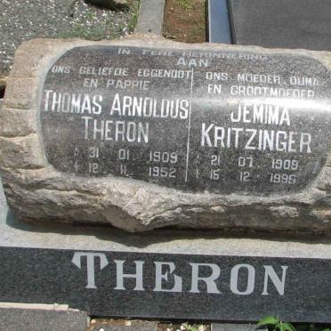 THERON Thomas Arnoldus 1909-1952 &amp; Jemima KRITZINGER 1909-1995