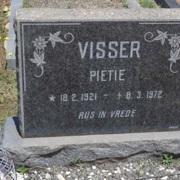 VISSER Pietie 1921-1972